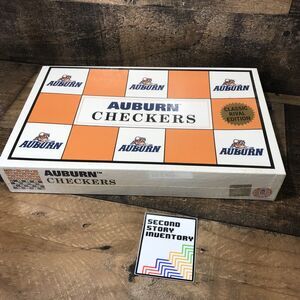 AUBURN CLASSIC CHECKERS WITH FOOTBALL HELMETS MADE IN U.S.A. 1994 NEW SEALED